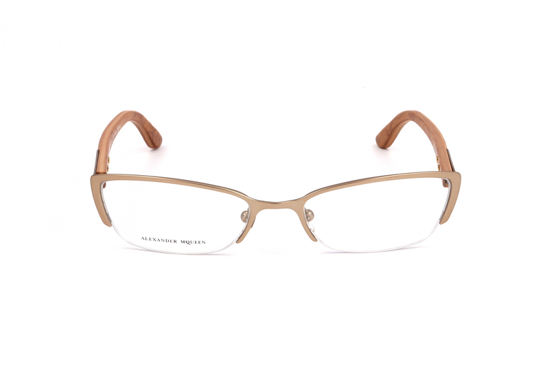 Okulary ALEXANDER MCQUEEN AMQ4183WCX. Okulary, Kolor brązowy. Kobieta.
