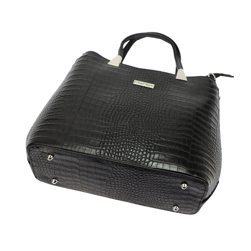 Damska torebka ze skóry naturalnej MiaMore 01-032 CROCO