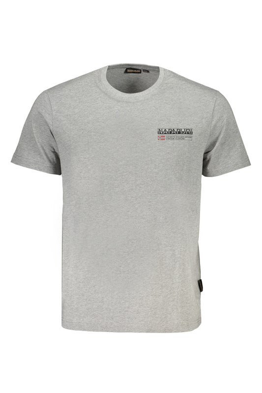 M�SKA KOSZULKA Z KR�TKIM R�KAWEM NAPAPIJRI SZARY