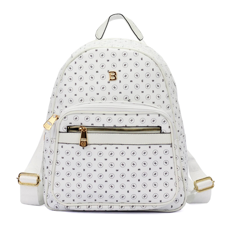 Stylowy miejski Plecak damski na ramię ze skóry eko z logo BRICIOLE