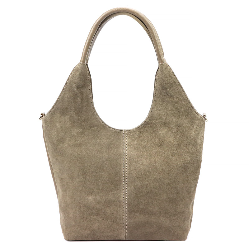 Vera Pelle damska shopperbag na ramię torebka skórzana z organizerem duża