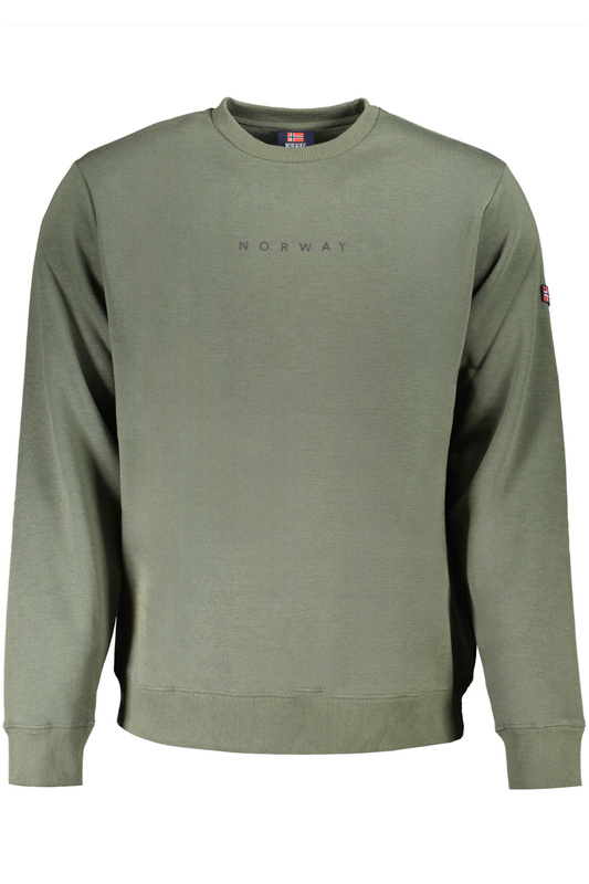 Norway 1963 ZIELONA BLUZA MĘSKA BEZ ZAMKA