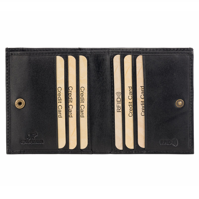 EL FORREST damska portmonetka skóra naturalna mały portfel system RFID