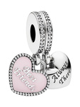 Damski charms Pandora 791950CZ, różowo-srebrny