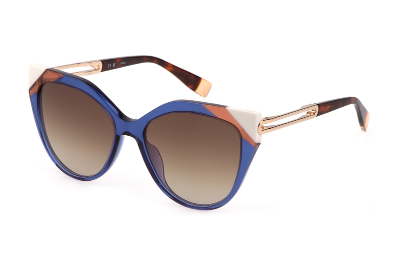 Okulary FURLA SFU683-5506NA. Okulary przeciwsłoneczne, Kolor niebieski. Kobieta.