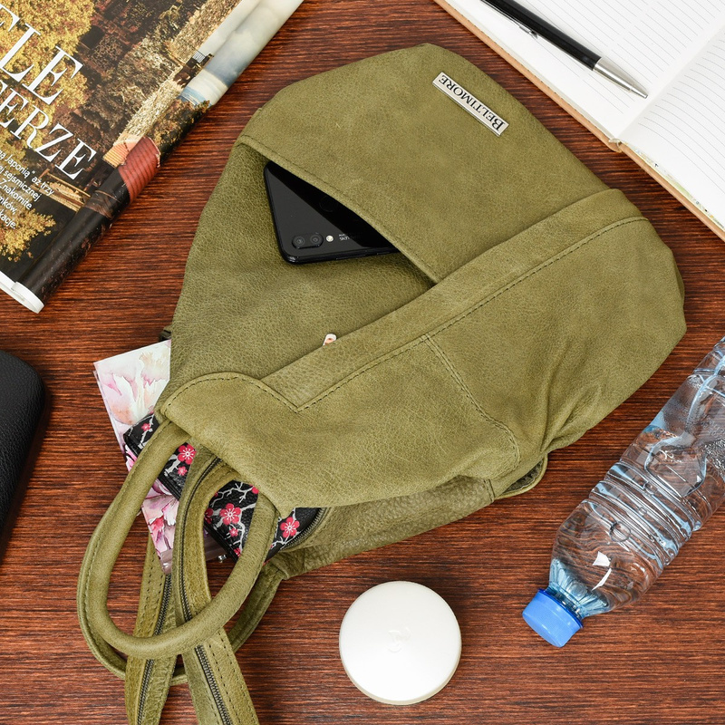 Plecak Damski Skórzany Trójkąt Pojemny Beltimore Q60