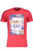 KOSZULKA CAVALLI CLASS Z KR�TKIM R�KAWEM M�SKA CZERWONA