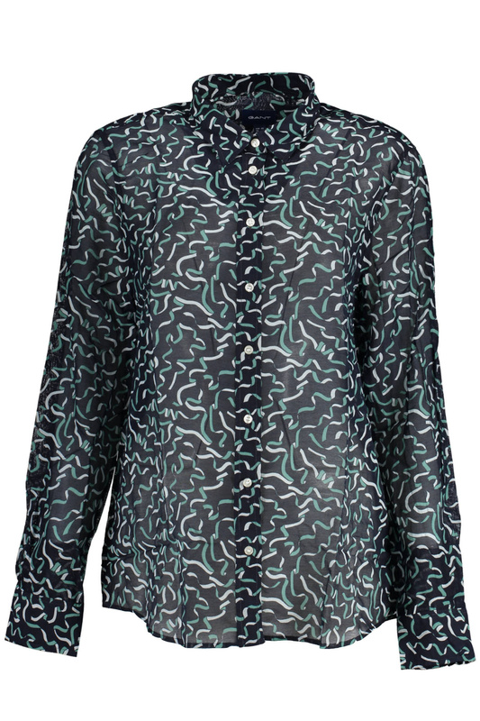 NIEBIESKA KOSZULA DAMSKA Z DŁUGIM RĘKAWEM GANT