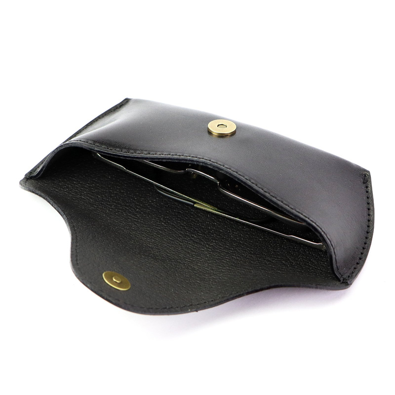 Florence Skórzane Etui Na Okulary Damskie Naturalna Skóra zamknięcie magnes