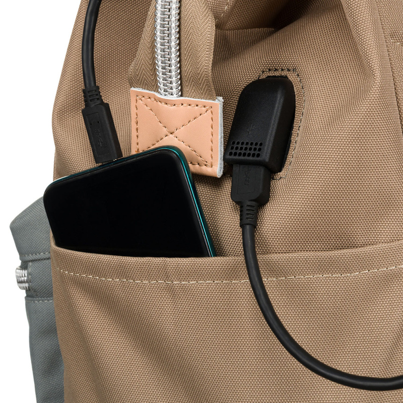Damski plecak z tworzywa Peterson PTN BETA KHAKI-GRAY