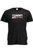TOMMY HILFIGER T-SHIRT MĘSKI Z KRÓTKIM RĘKAWEM CZARNY