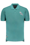 GIAN MARCO VENTURI ZIELONA M�SKA KOSZULKA POLO Z KR�TKIM R�KAWEM