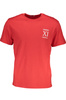 NIEBIESKI T-SHIRT MĘSKI Z KRÓTKIM RĘKAWEM BIKKEMBERGS