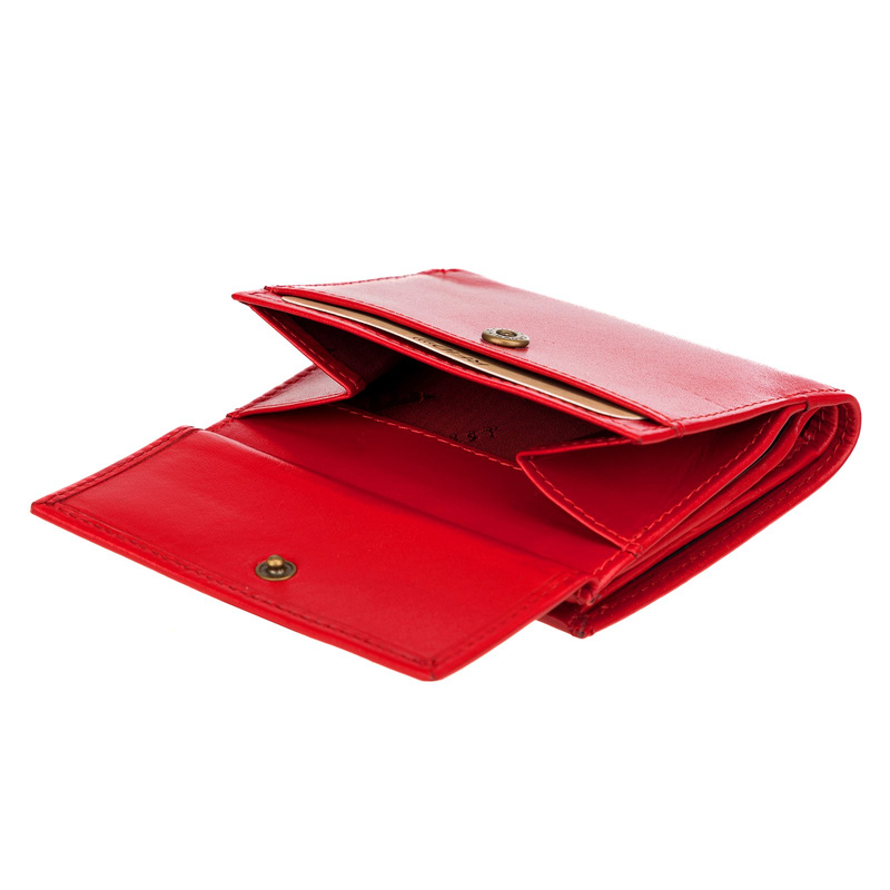 EL FORREST damska portmonetka skóra naturalna mały portfel system RFID