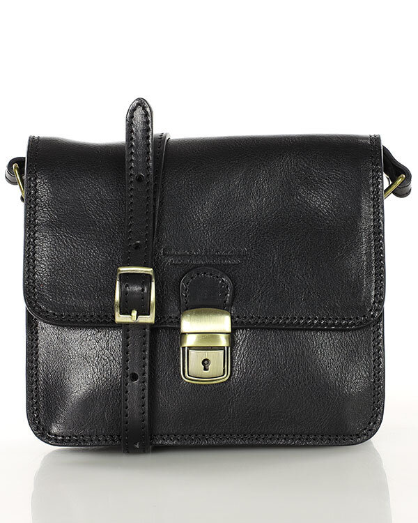 Torba skórzana kwadratowa premium Florence bag - MARCO MAZZINI brązowa