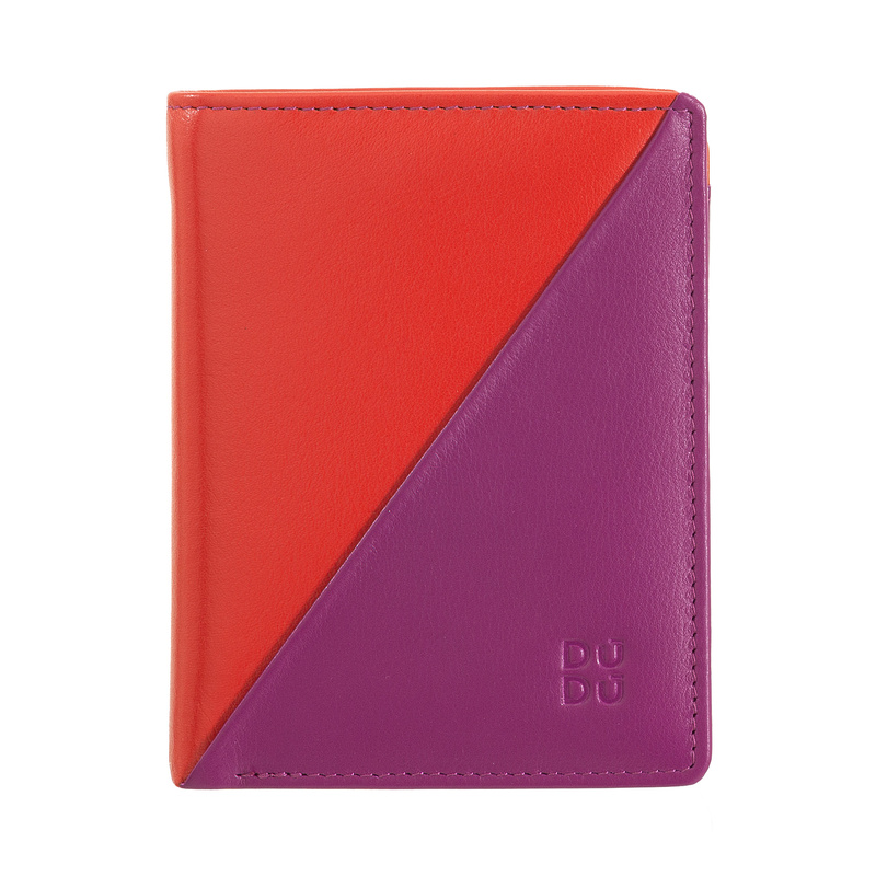 DuDu Portfel damski skóra naturalna portmonetka z kieszenią na monety