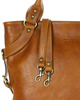 Torebka biznesowa damska kuferek skórzany premium bag - MARCO MAZZINI camel