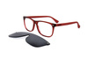 Okulary HAVAIANAS PARATY-CS-C9A. VIEW + CLIP-ON, Kolor czerwony. Mężczyzna.