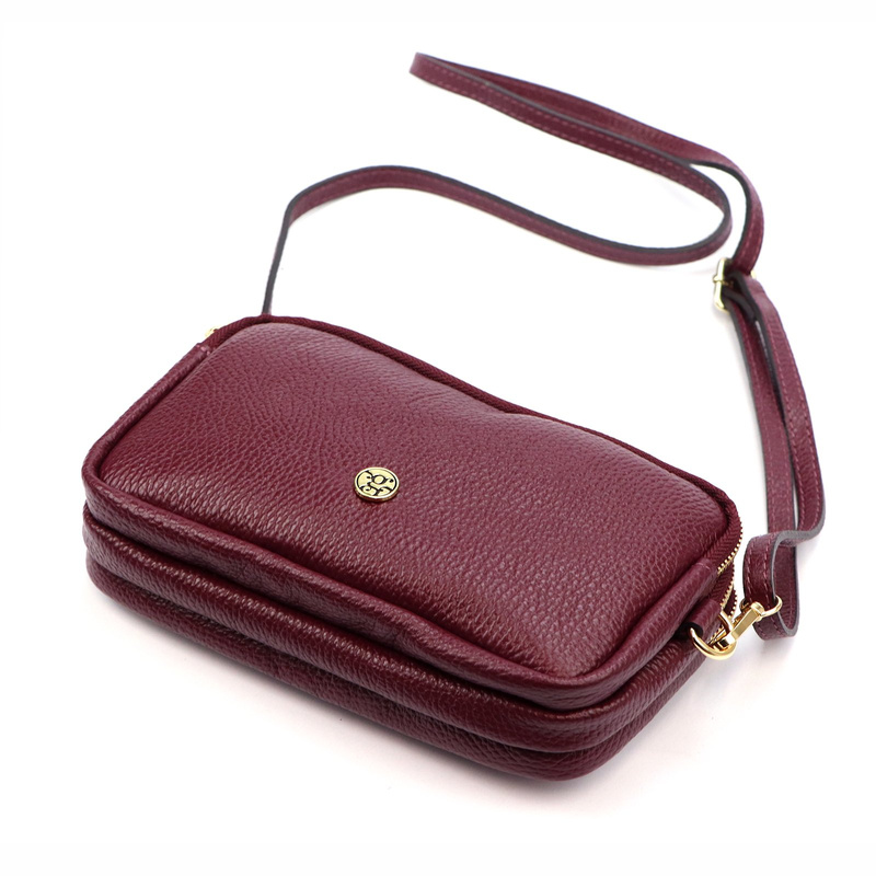 Gregorio damska listonoszka na ramię skóra naturalna prostokątna 3 komory