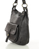 Torebka worek skóra naturalna hobo bag - MARCO MAZZINI czarna