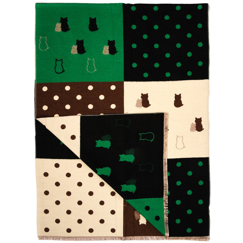 Patchwork Szalik damski duży bawełniany szal niepowtarzalny XA-3-3
