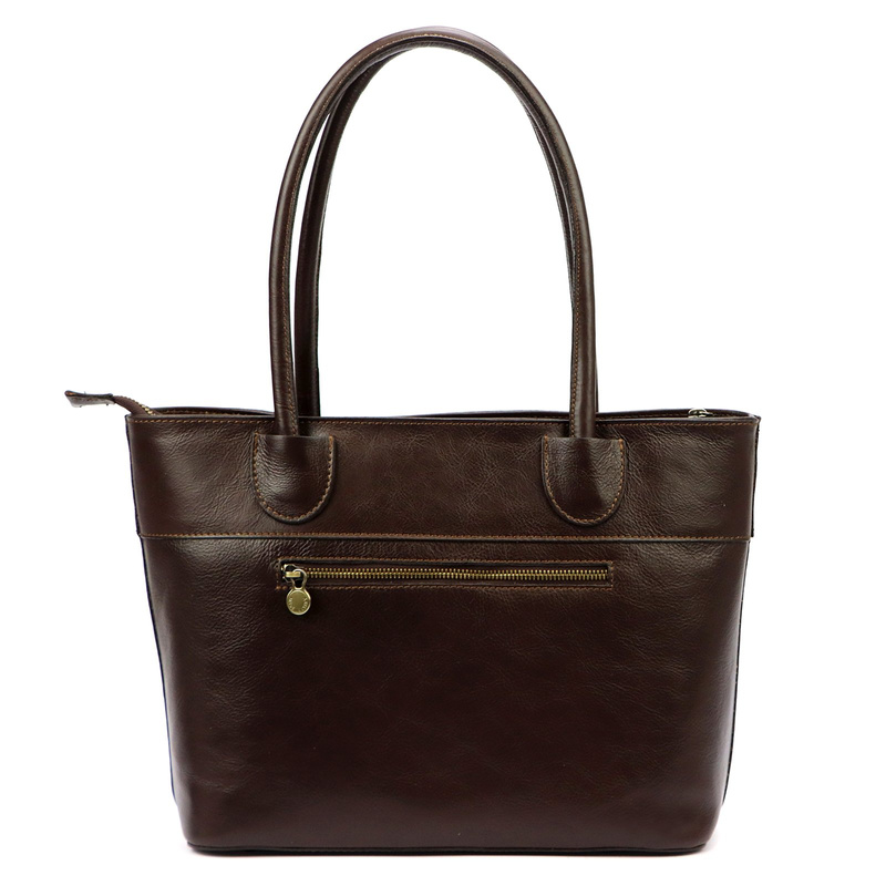 Skórzana duża elegancka damska shopperbag torebka na ramię Florence