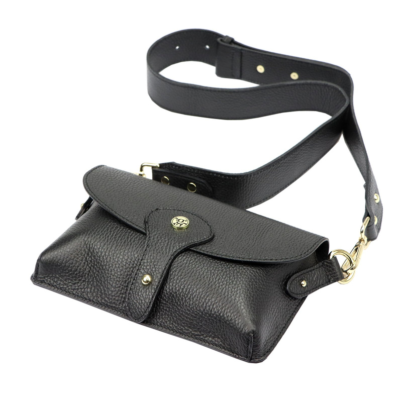 Gregorio mała listonoszka damska skóra naturalna stylowa torebka na ramię