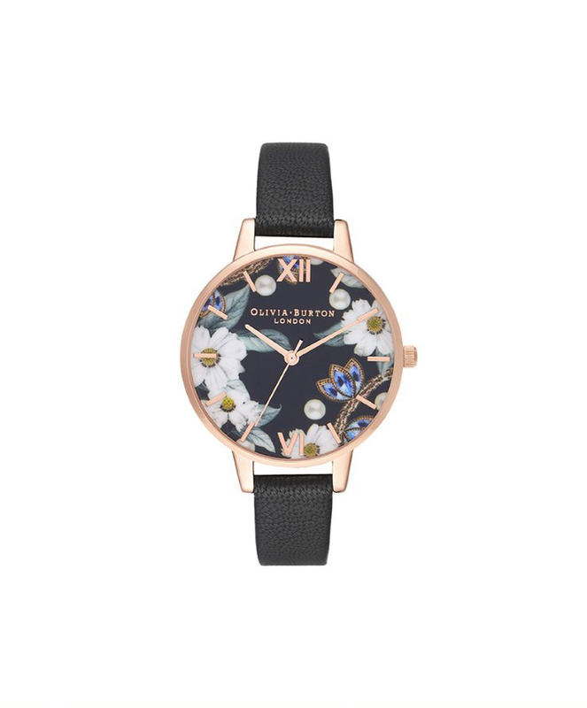 Zegarek OLIVIA BURTON OB16GSET24. Kwarcowy, Kolor czarny. Kobieta.