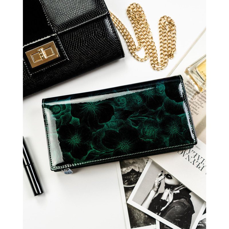 skóra naturalna + Damski portfel ze skóry ekologicznej Peterson PTN PS1431-FDS