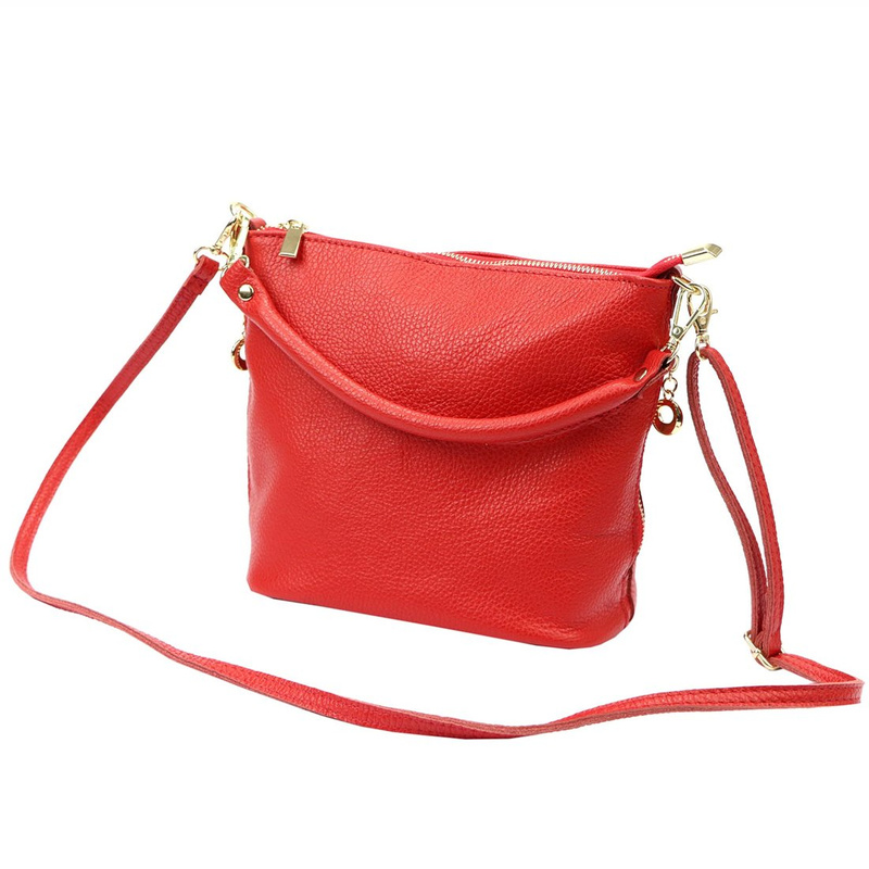 Patrizia damska torebka na ramię skóra naturalna torba z kieszenią