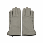 Rękawiczki damskie, skóra cielęca, ocieplane welurem.