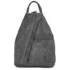 Szary Vera Pelle włoski Plecak Skórzany damski mały T53