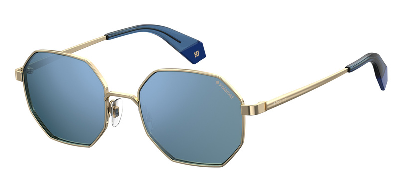 Okulary POLAROID PLD6067SLKSXN. Okulary przeciwsłoneczne, Kolor niebieski złoty. Unisex.