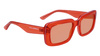 Okulary KARL LAGERFELD KL6101S-800. Okulary przeciwsłoneczne, Kolor pomarańczowy. Unisex.