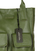 Torebka shopper z kieszeniami MAZZINI - Ravenna militarny zielony