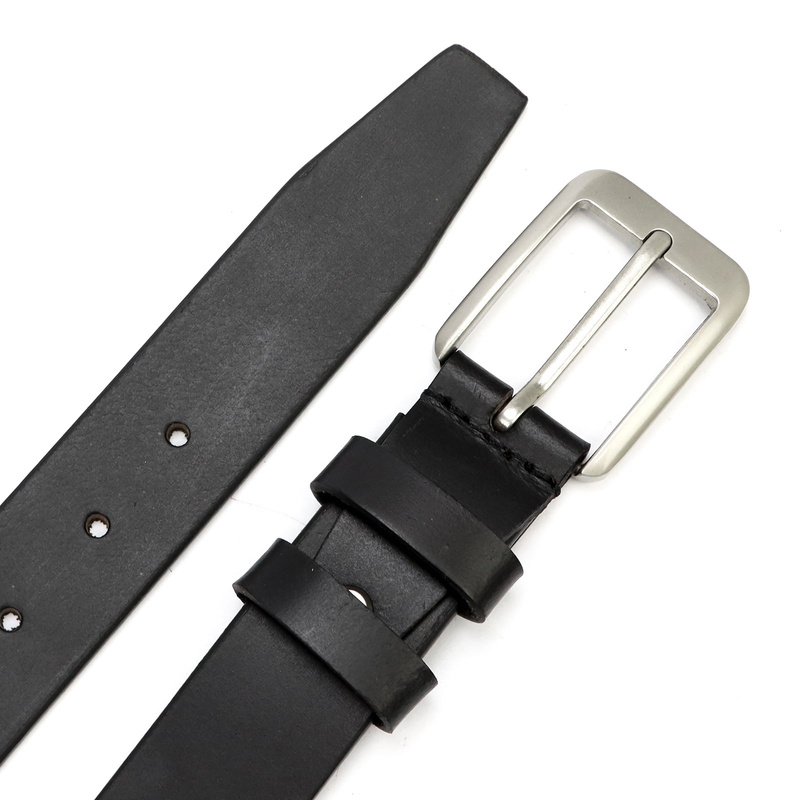 EL FORREST męski pasek do spodni skóra naturalna klasyczna klamra stylowy