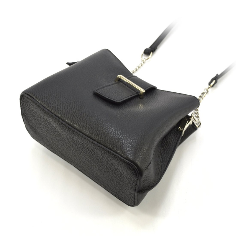 Luka damska listonoszka na ramię skóra naturalna elegancka dwukomorowa