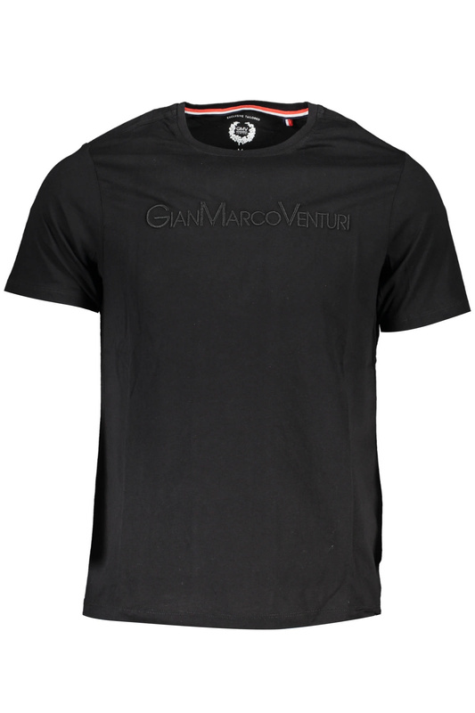 GIAN MARCO VENTURI CZARNY MĘSKI T-SHIRT Z KRÓTKIM RĘKAWEM