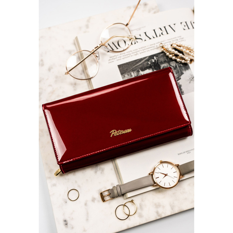 Skórzany damski portfel Peterson PTN BC-42100