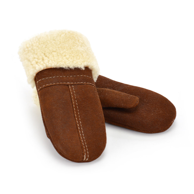 Ciepła damska rękawiczka z jednym palcem, kożuchowa Podhale