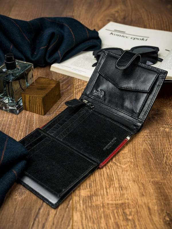Portfel Skórzany Męski Elegancki RFID Skóra Naturalna Rovicky Duży
