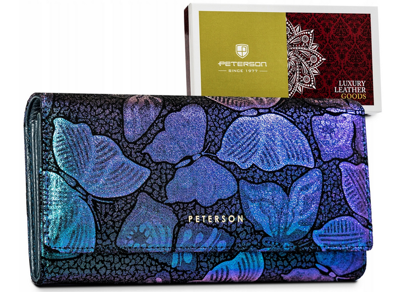 Skórzany damski portfel Peterson PTN 42122-ONBF