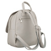 Szary, miejski plecak damski ze skóry ekologicznej - Rovicky