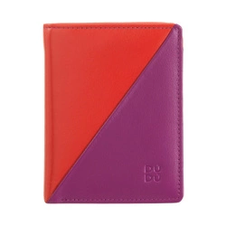 DuDu Portfel damski skóra naturalna portmonetka z kieszenią na monety