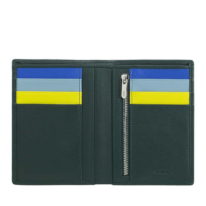 Duży Skórzany składany pojemny portfel męski DUDU