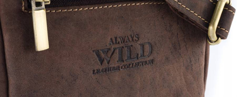 Saszetka męska z naturalnej skóry Wild 250-MH