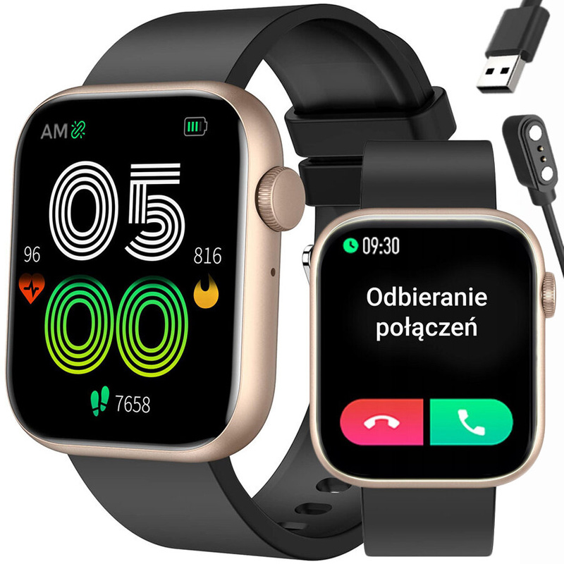 SMARTWATCH UNISEX GRAVITY GT3-2 - ROZMOWY BLUETOOTH, WŁASNE TARCZE (sg022b)