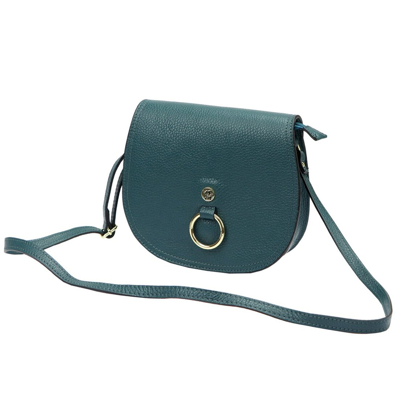 Gregorio skórzana damska listonoszka torebka zamykana klapą na magnes