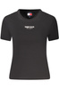 TOMMY HILFIGER DAMSKI T-SHIRT Z KR�TKIM R�KAWEM W KOLORZE CZARNYM