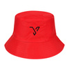 Czerwony kapelusz dwustronny bucket hat wędkarski modny kap-m-V